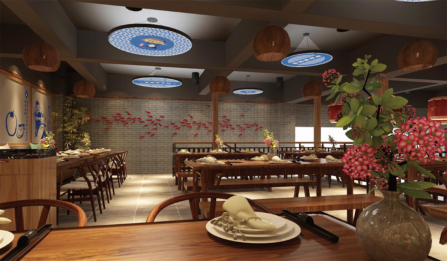 烤肉如何让中餐厅的餐饮空间设计，蕴含中国传统文化底蕴？